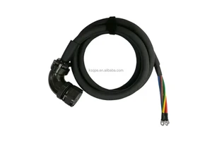 Hot Sale Black Wire Harness Solar Cable 4 AWG Or 25 Mm2 M8 Ring Terminals Negative Lead Battery Cable For Solar Pv System