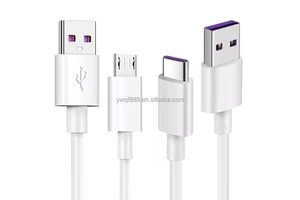 Ready to Ship Cheap 2M 3M 6.6ft 10ft 3A USB Micro Cable Type-C Data Cable for Samsung Mobile Phones Cameras Power Banks