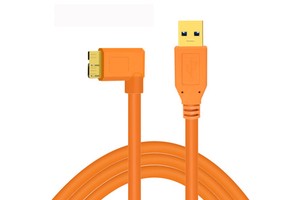 90 Degree Left Angled USB 3.0 Micro-USB Camera Tethering Cable 8m Computer Fast Transfer