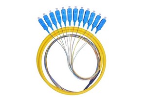 Fiber Optic Cable FTTH SM SC/UPC 12 Cores Bundle Fan Out Fiber Optic Pigtail