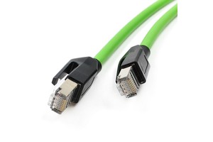 Factory Custom Industrial Ethernet RJ45 to RJ45 Cat6A CAT5E SFTP Double Shielded Ethercat ProfinetPVC PUR Network Drag Cable