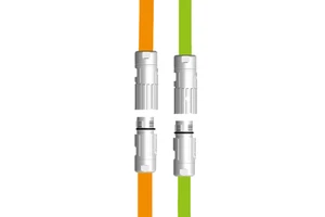 Factory Direct M17 Circular TPU Power and Signal Connectors Black for Servo Motors Available in Field