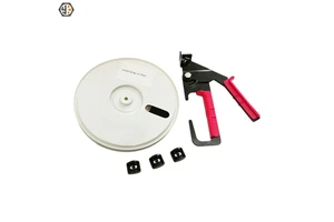 Weather Resistance Acetal Strap on Reel Cable Tie for Supporting the Cables on Strand 50' Plastic Tek Strap Roll Reel
