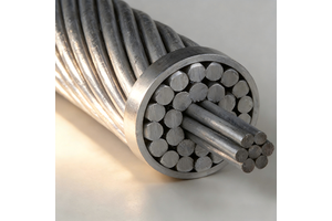 Wolf ACSR Zebra Wire Conductor 336.4 Kcmil ASTM B232 35kV Overhead Power Transmission Cable for Distribution Line