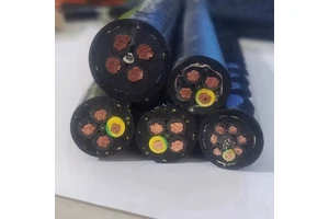 ROUSHENG PUR PVC Insulated Double-sheathed Stranded Copper Reel Cable Steel Wire Rope Tensile Filled for Underwater System