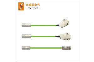 SVLEC M23 Green Servo Application Signal Cable Connector