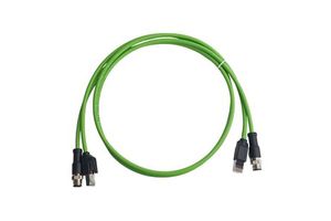 AN HUA Gigabit M12 RJ45 Industrial Ethernet Cable High Flexible Communication Shielded Waterproof Connector for New Energy