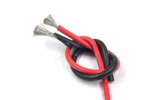 Ultra Flexible Battery Cable Wire 25MM 35MM 50MM 70MM 95MM Red Black Tinned Copper Silicone Insulated High Temperature Cable