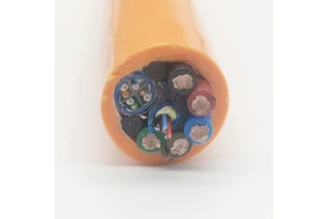 Polyurethane Coated Industrial Outdoor Copper STP CAT5/CAT6 Network and Optical Fiber Power Composite Cable with PE Insulation
