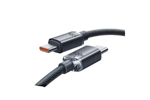 120W USB-C to Type-C Nylon Jacket 6A PD Fast Charging Cable Pure Copper Conductor for Mobile Phones Laptops Cameras Earphones