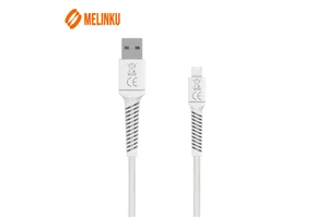 Melinku 1.2M 2.4A/3A Fast Charging Nylon USB Data Cable for iPhone 14/13/12/11 Computer Camera & Video Game Player