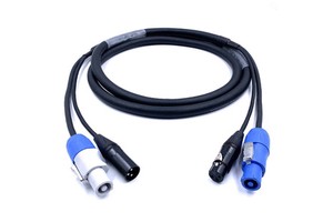 Stage Lighting 3x1.5 square Power Cord, Blue and White Plug/DMX512 signal Cable, Amplifier, Mixing Console Beam