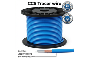 AITE CCS Tracer Wire 10/12/14 AWG GA HMWPE/HDPE Insulation Direct Burial For Water Line
