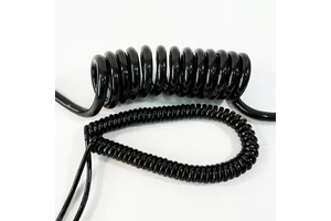 13-Core Shielded Electrical Cable with Copper Coils Spiral Coiled Ethernet Cable 300/500V Medical & Semiconductor Use