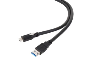 High Performance Machine Vision USB 3.0 A Male to Type-C Male With Screw Type Camera Cable For Fast Data Transfer