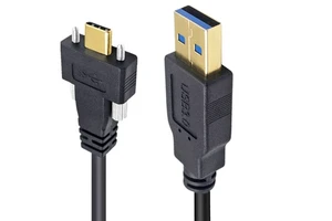 High-Speed USB3.0 to Type C Industrial Camera Cable 3A Fast Charging Screw Lock Panel Mount with Braid Shielding in Stock