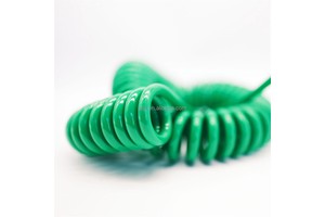 Spiral Spring cable, 2 * 1.5 mm PUR wear-resistant, high temperature resistance