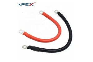 Apex APX-208 High Voltage IP54 Rated Car Battery Cable Industrial Silicone/PVC Jump Leads Black Red 2-10AWG Tinned Copper Wire