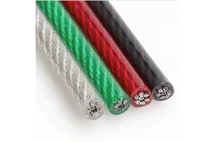 Factory Wholesale PVC Coated Aircraft Cable Multi Color Coated High Strength Stainless Steel Wire Rope For Industrial