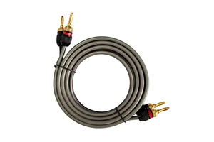 High Performance Speaker Wire with Dual Gold Plated Banana Plugs Professional Audio Cable for Home Stereo/Stage/Studio