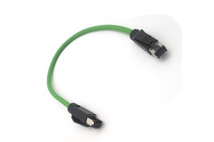 China Factory SVLEC Industrial Ethernet Cable M12 to RJ45 DIN Connectors Shielded CE Certified Customizable Length