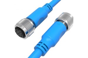 High Quality M12 8 Pin X-coded Cat6A 26AWG Copper Shielded Industrial Ethernet Cable Waterproof Male/Female Connector Factory