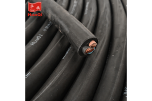Huaqi 3x25mm 99.9% Pure Copper Submersible Pump Cable Heavy Duty Waterproof IP67 Rubber Power Cord Deep Well Large-Scale