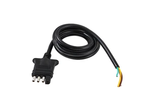 4 Way Flat Trailer Connector Extension Cable Standard 4 Pin Trailer End Wiring Harness Adapter Light Trailer Cable Harness