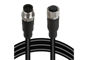 M12 to RJ45 Industrial Ethernet Cable,Automation Systems Interconnect M12 4 Pin D Code Male Shielded Cable Assembly