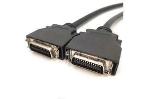 18 Twisted Pairs 36 Pos MDR Male to Half Pitch CN36 Pin SCSI Servo Shielded Copper Core PBT PVC Data Cable with Screw