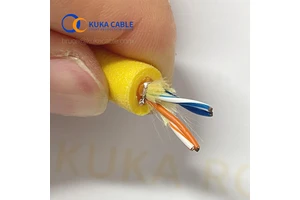 Double Pur Sheath Underwater Cable Marine Cable for Boat Rov Tether Underwater Reel Twisted signal Wire Tether Custom Rov