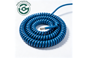 Wholesale Industrial Copper 26 Cores 5m~6m Stretch Length Spring Spiral Cable with PE Insulation for CNC Handwheel
