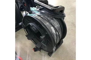 OUFU Tactical Armored Spiral Tube Fiber Cable GJYFJKH-42 4 Conductors PVC Jacket Outdoor Communication Aerial Use -40 +80 Bend