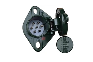 Van Semi-trailer Truck Power Connection Cable Seven-hole Socket 24V Pure Copper 7-pole Spiral Cable Universal