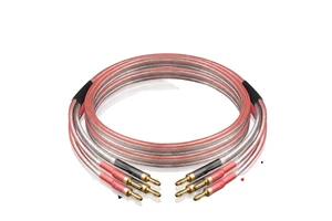Qingguan HRX Pure Copper Conductor PVC Jacket Speaker Cable for HiFi Amplifier and Speaker Audio Connection