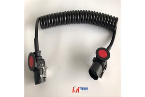 5 Core Trailer Spiral Cable,Trailer Spiral Cable,KM Trailer Truck Spiral Cable,