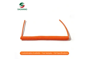 ODM Custom Spiral Cable China Factory Elastic Spring Wire PVC Tinned Copper for Industrial Solar Wind Commercial Residential