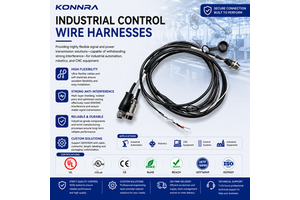 Industrial Control Wire Harness Cable Assembly Custom Connector For Factory Automation Equipment
