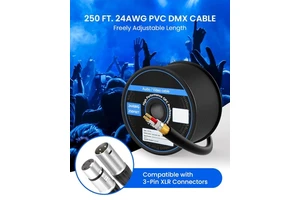 DMX Stage Cable Stranded Bare Copper High Purity Low Noise Design KTV Bar Disco Entertainment Venue Lighting System