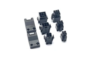 Brand Servo Motor Plug Connector for Motor Black 4-hole 6-hole 9-hole Male and Female