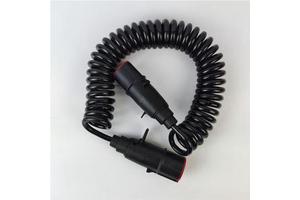 Universal Trailer 7-core Spiral Cable Assembly, Semi-trailer 7-core Power Cable Small Coil Condition New