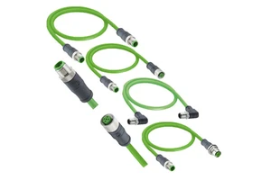 Lutronic M12 D Code 4 Pin Profinet Ethernet Cable Assembly Shielded PUR IP67 Copper Core 1m Electronic 60V DC Wiring Harness