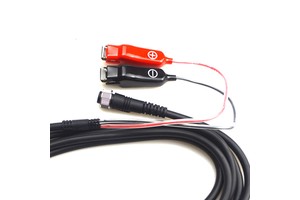 Custom Daiwa Shimano Electric Fishing Reel Charging Cable 2-Pin Female to 2 Alligator Clips Power Cord for Battery CE ROHS