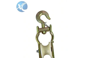 Custom Straight Type Suspension Dual-purpose Cable Reel Multi-functional Lifting Pulley Cable Roller for Laying Cables
