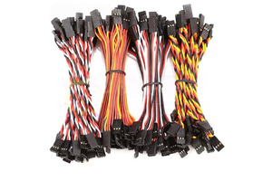 HITEC 100-1000mm Male to Male Servo Extension Lead 60-Core PVC 22AWG Servo Wire Futaba/JR Plug Motor Accessories