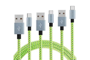 USB C Type C Cable to USB a Cables Braided 2m
