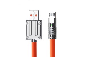 180 Degree Rotational Metal Case 3A Fast Charging USB 3.0 Type C Silicone Data Cable for Mobile Printers Cameras Earphones