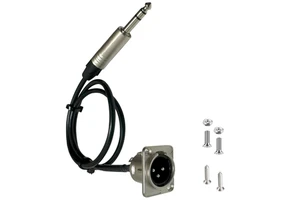 Custom Length Panel Mount XLR 3 Pin Female to 6.5mm TRS Male Microphone Cable Extension for Mixer