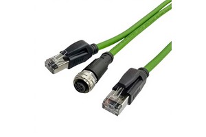 Custom Industrial Ethernet Cable M12 Industrial Aviation RJ45 Docking Connector Network Coding Ethernet Cable IP67 Protection