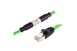 Eight-core X-type M12 RJ45 Double-shielded Waterproof Industrial Network Sensor Cable for Factory Automation Process Control